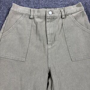 Cloud Ten Jogger Pants Women Large Olive Green High Rise Cotton Twill CP10439Y